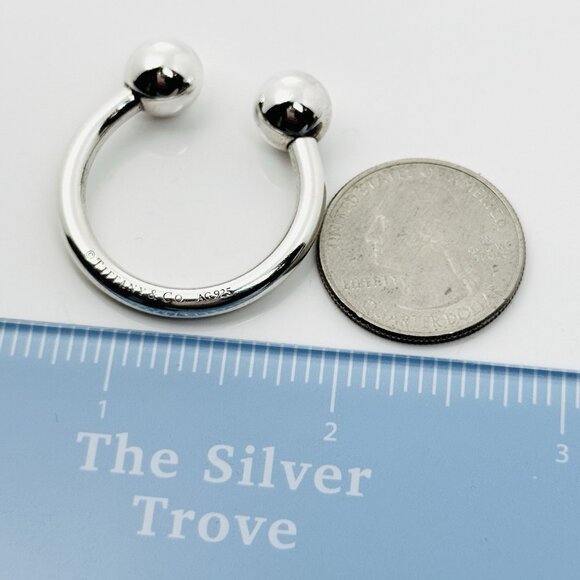 Tiffany & Co Horseshoe Key Ring Chain in Sterling Silver Unisex - Picture 4 of 7